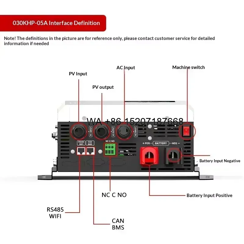 Hybrid Solar Inverter 5.5Kw Mppt 48V - Wmwmnu 하이브리드 단상 순수 사인파 인버터,