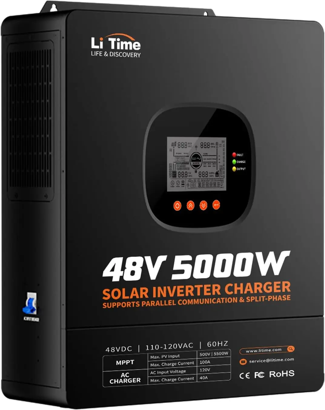 LiTime 5000W 순수 사인파 인버터, 48V D - Parallel Solar Inverter 48V 5000W Mppt 리뷰 및 가격