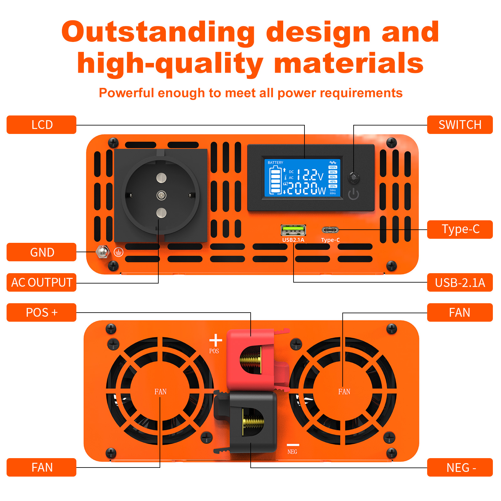 피크 4000W 12V 24V 48V DC에서 AC 2 - Power Inverter 12V 220V 4000W Continuous 리뷰 및 가격