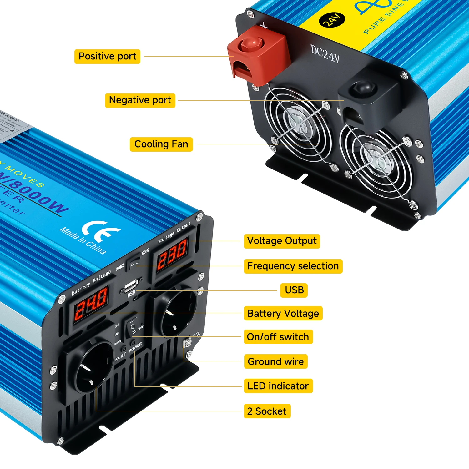 솔라 순수 사인파 전원, DC-AC 변환, 8000W  - Off Grid Solar Inverter 48V 6000W 리뷰 및 가격